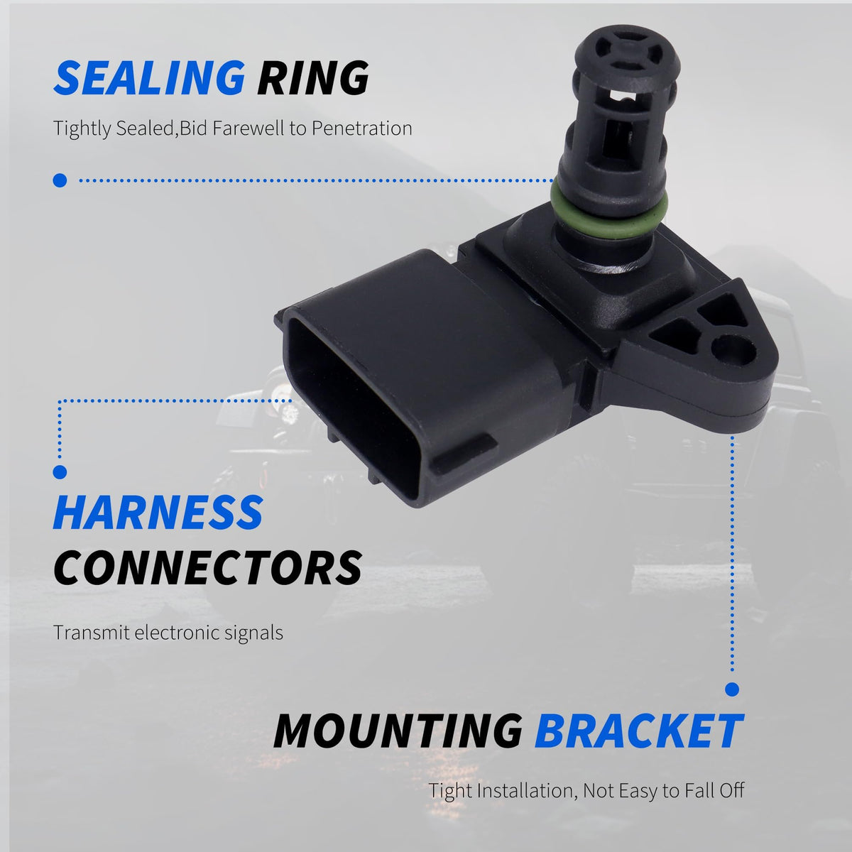HiSport 5WK96803 Intake Air Temperature Sensor Compatible with Cummins
