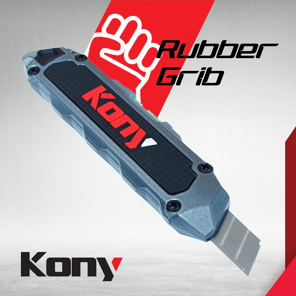 Heavy-Duty Retractable Utility Knife, 18mm Snap-Off Box Cutter