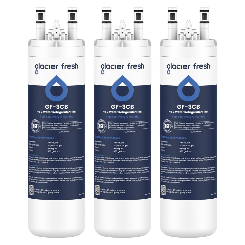WF3CB Refrigerator Water Filter Replacement Pack of 3