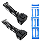 2 Pcs Headlight Pigtail Connector Compatible with Kenw0rth T680