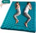 Sleeping Pad Camping Inflatable: Extra Thickness Double Persons Self Inflating Mat with Built-in Foot Pump