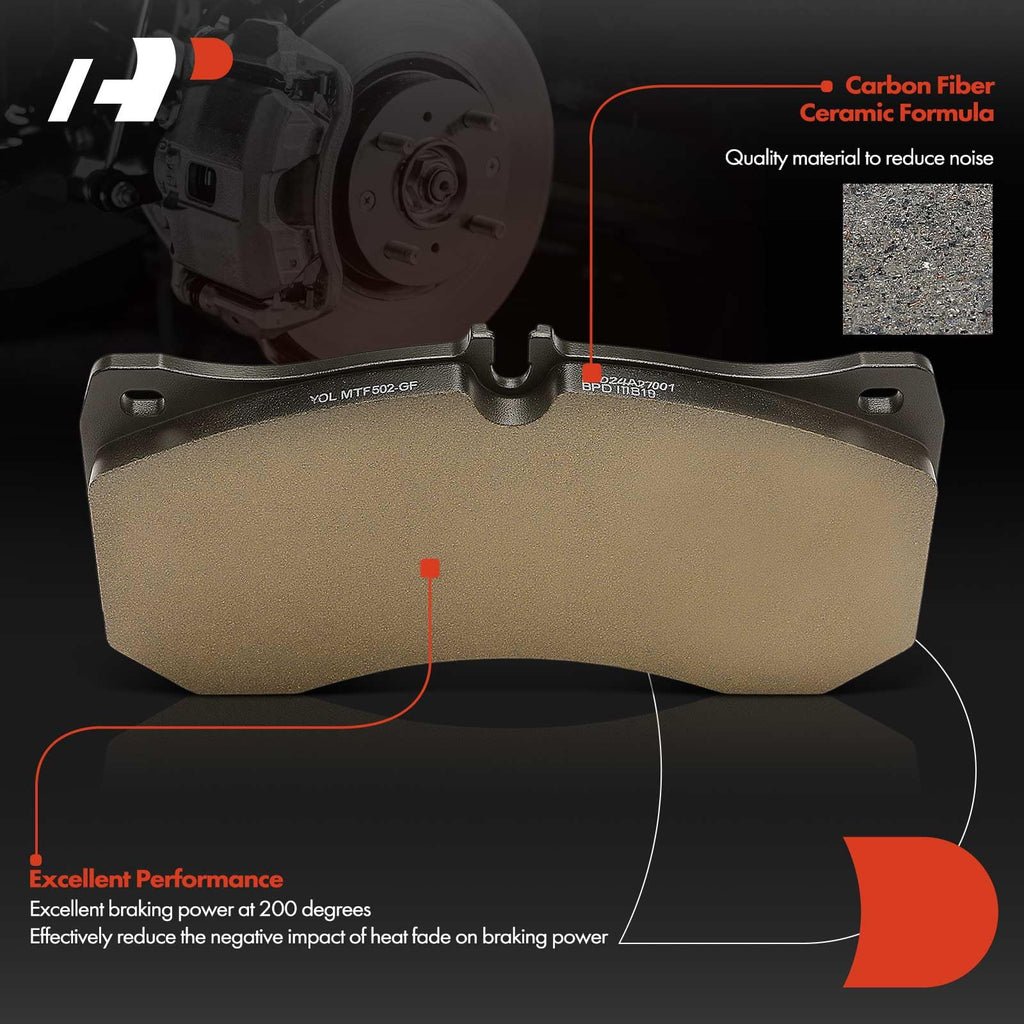 A-Premium Front Ceramic Brake Pads Compatible with Audi