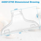 440012795 Replacement Front Floor Nozzle Assembly Fits for Hoover Powerdash