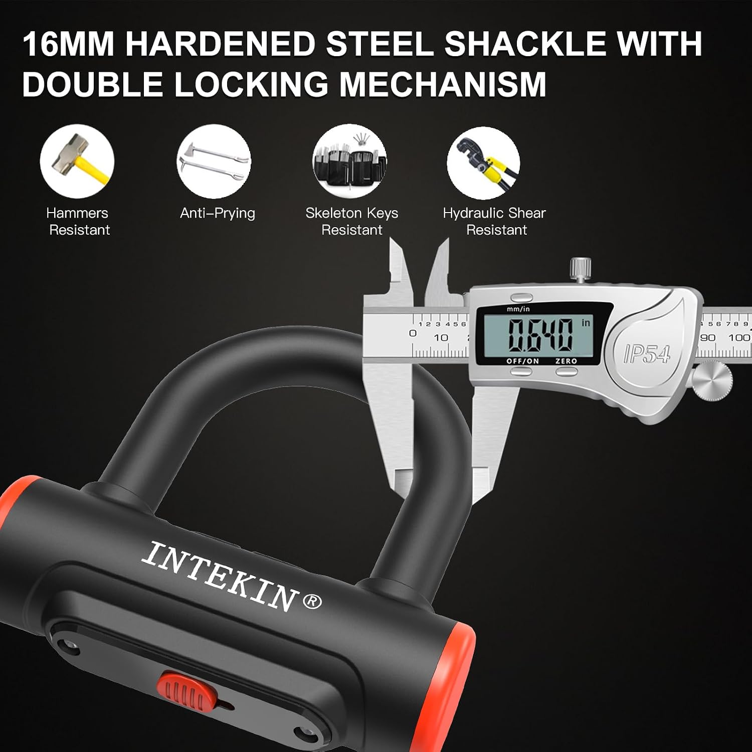 Motorcycle Lock 3.3FT/100cm Bicycle Chain Locks 8mm/10mm Thick Bike Lock Heavy Duty Security Chain Anti Theft with
