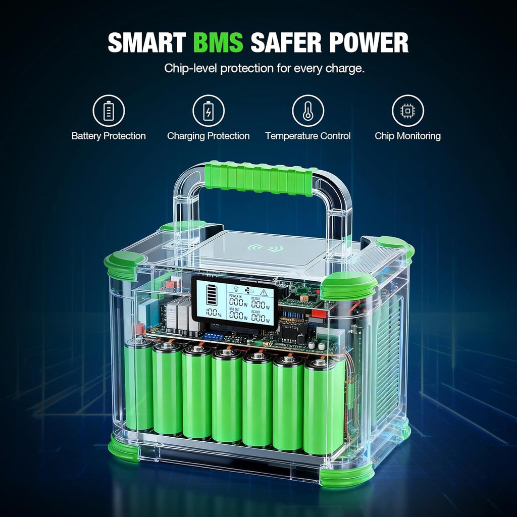 330W Portable Power Station 288.6Wh Solar Generator with USBC PD 60W, 120V Outlet Perfect for Camping, Outdoor Trips
