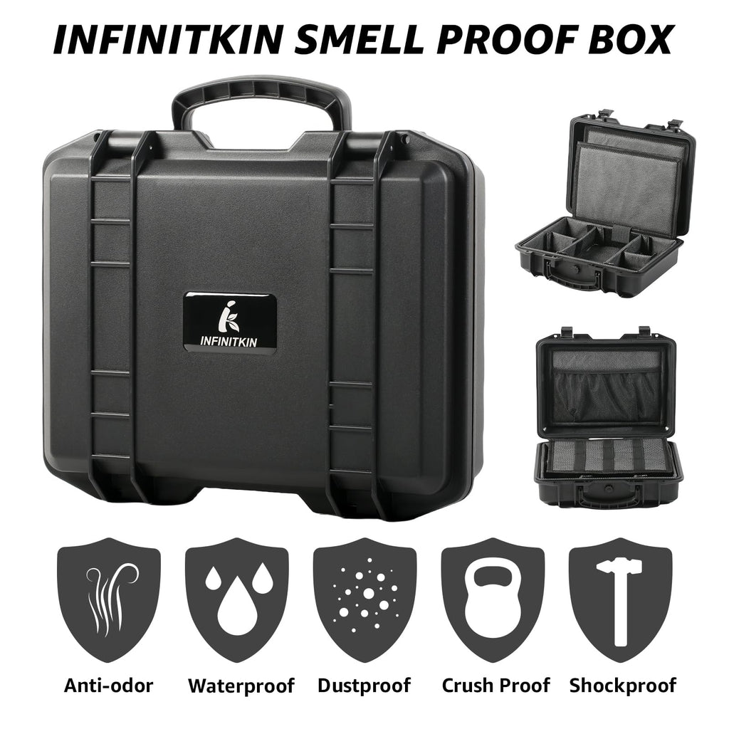 Smell Proof Box Large Airtight Storage Box with Lock