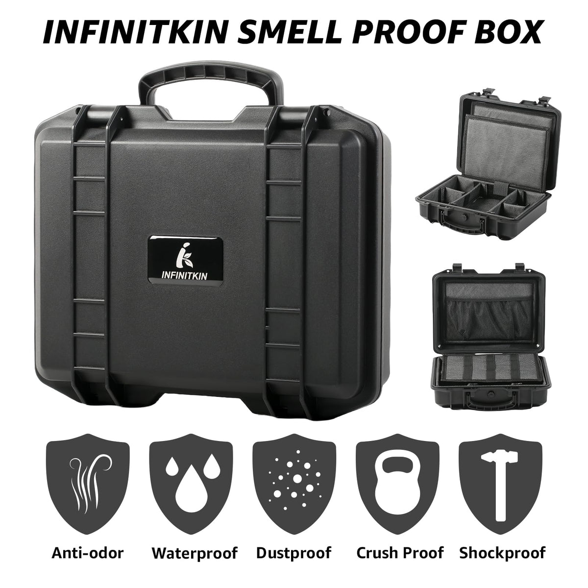 Smell Proof Box Large Airtight Storage Box with Lock