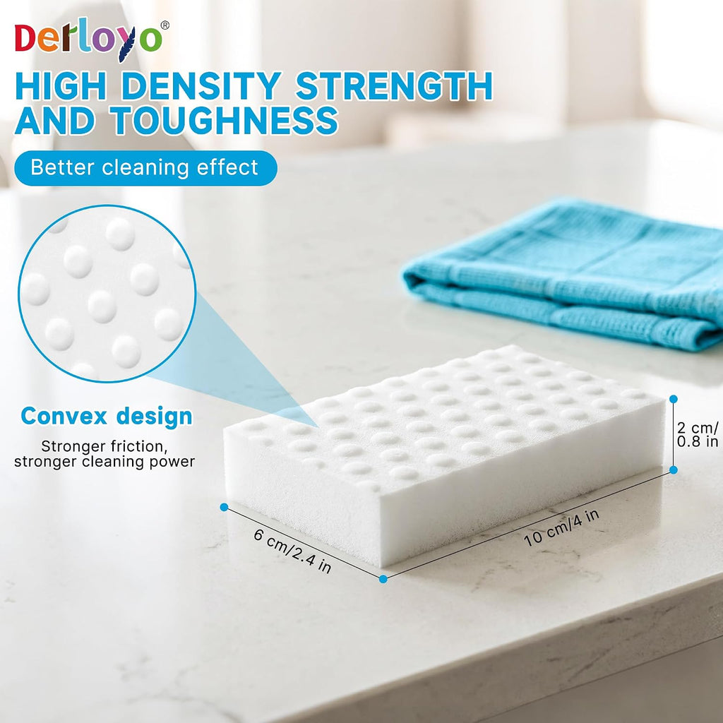 Magic Sponge Cleaning Eraser, 30 Pack, 2X Density Melamine Sponges