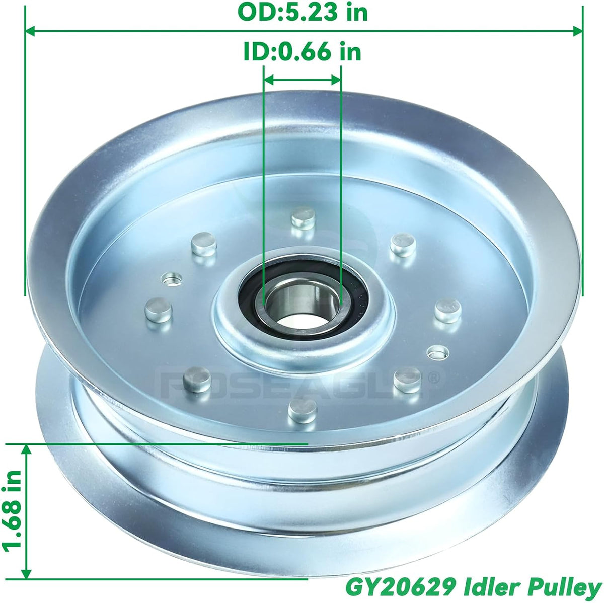 2 Pcs GY22172 Idler Pulley with GY20629 Idler Pulley for D140 Deck