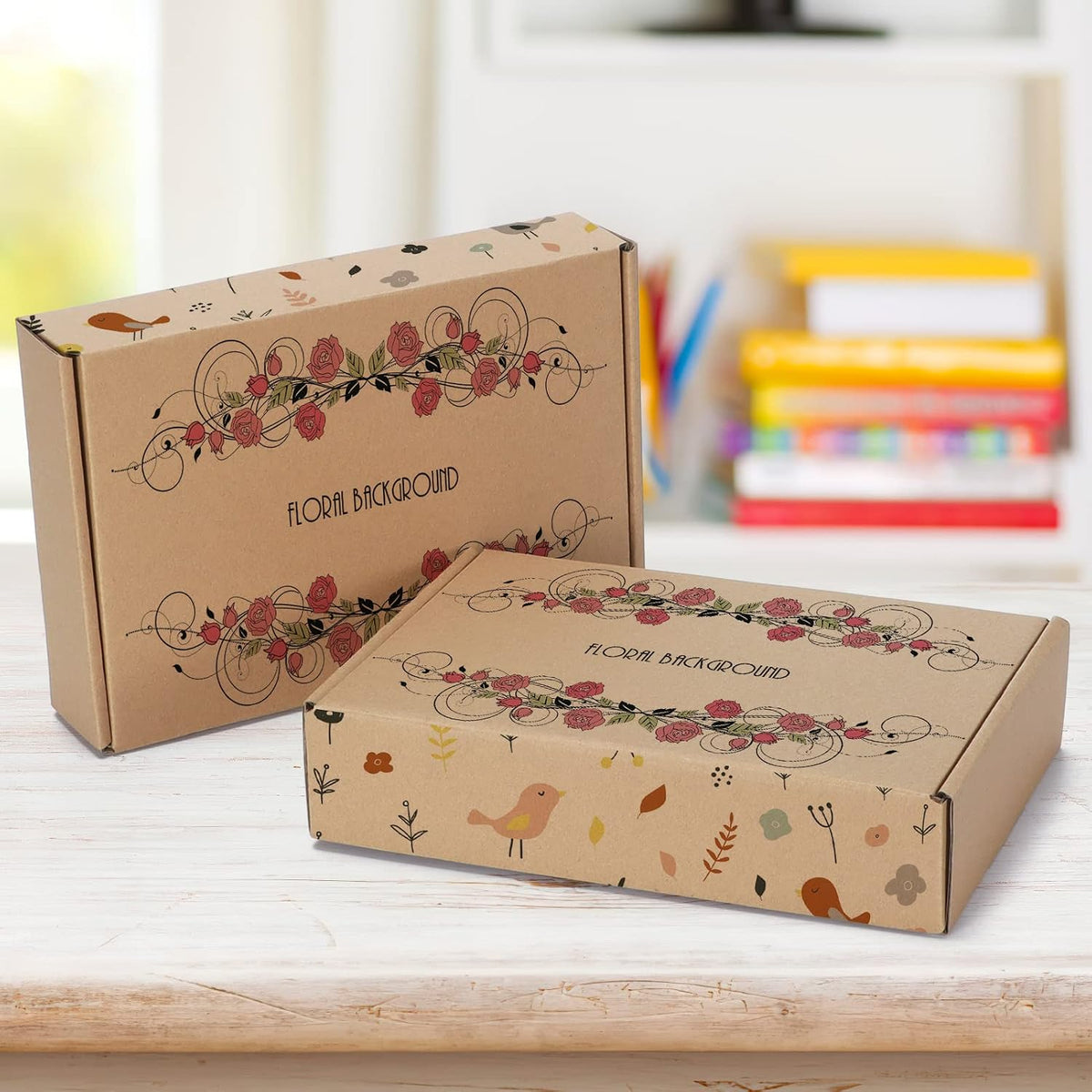 9x6x2 Cardboard Shipping Boxes Set of 20, Brown