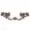 French Provincial Drawer Pulls - 6-Pack, Antique Brass, 2-1/2" Hole Centers, Vintage Shabby Chic Pulls for Dresser