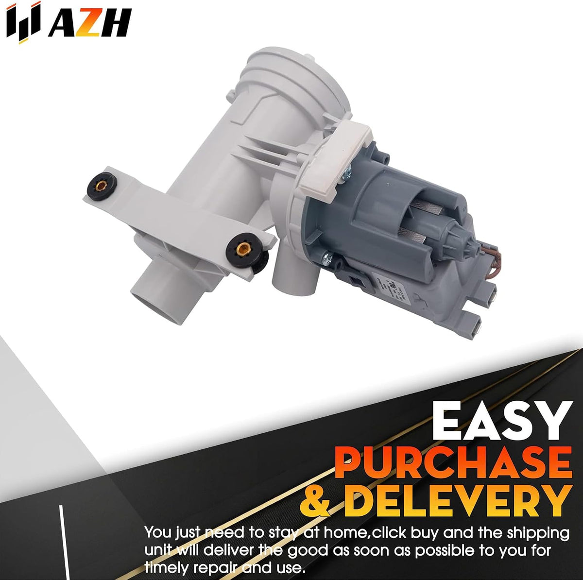 Motor and Drain Pump Replacement For GE GFW450SPM1DG GFW450SSM0WW GFWH1200D1WW GFWN1000L0WW GFWN1000L1WW GFWN1000L2WW GFWN1100D0WW GFWN1100D1WW GFWN1100L0WW GFWN1100L1WW GFWN1100L2WW Washing Machine