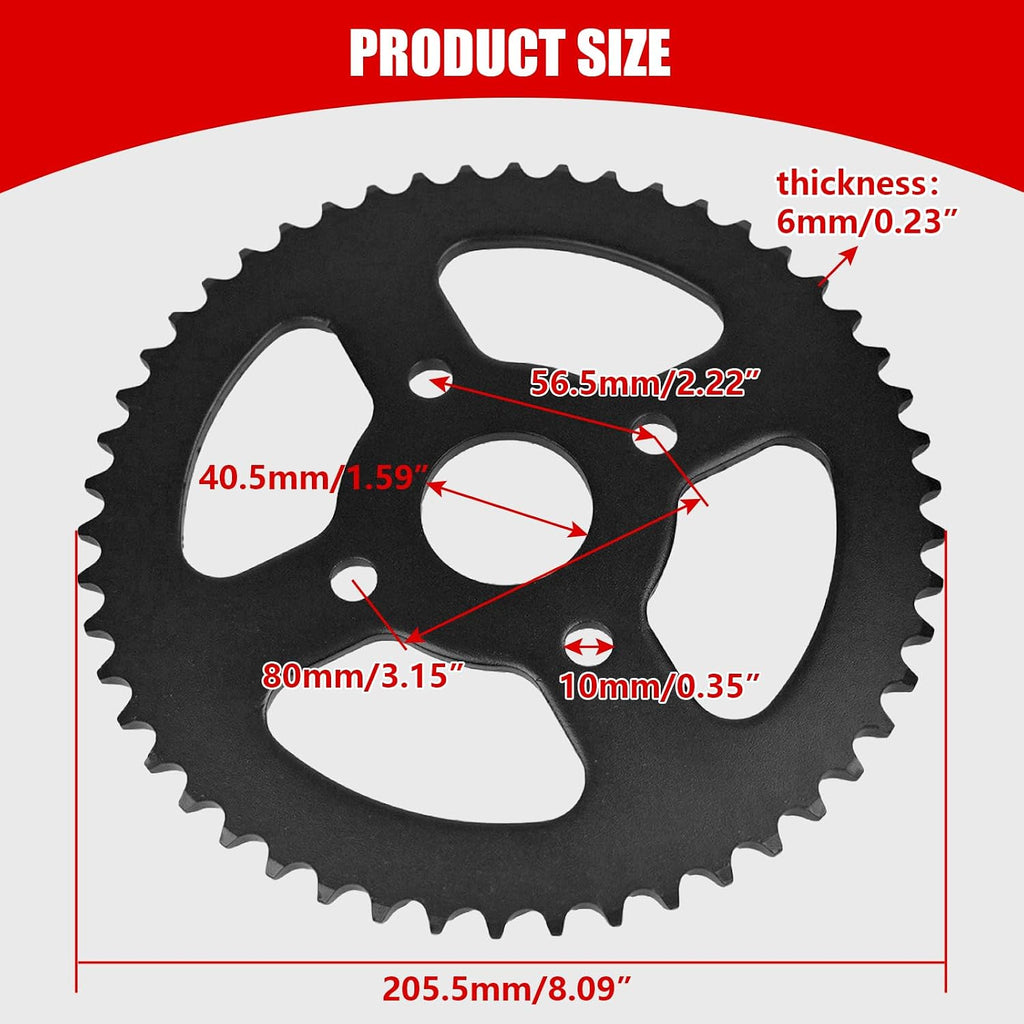 40/41/420 Chain 50T 40mm Rear Drive Sprocket