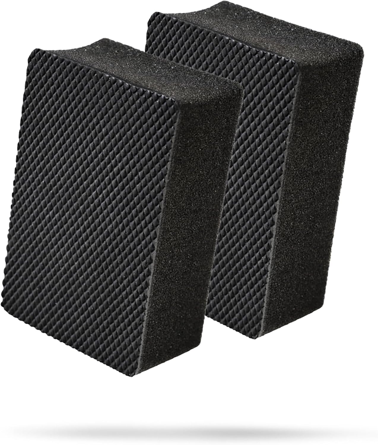 Adam's Clay Block (2pk) - Reusable Hybrid Clay Bar Sponges that Remove Embedded Residues Like Brake Dust, Paint