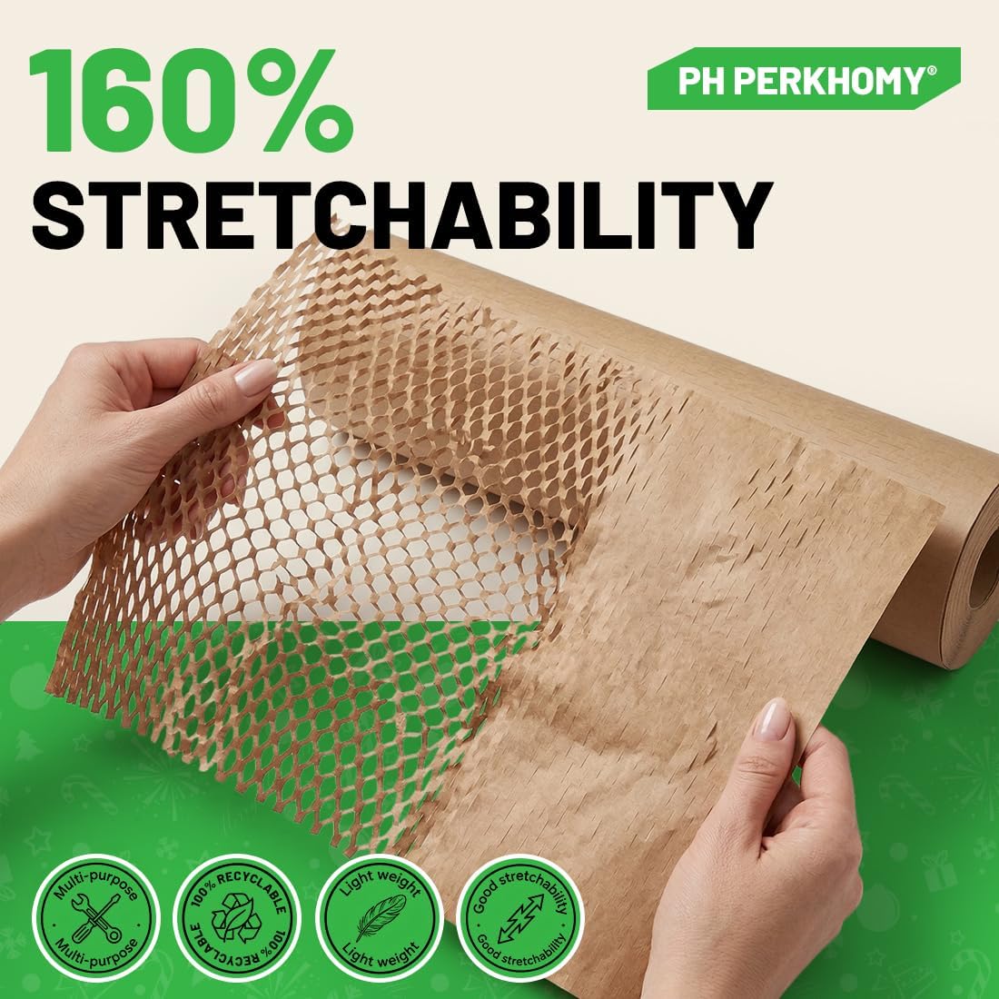 Honeycomb Packing Paper 12" W x 180' L Bubble Cushioning Wrap for Packing Moving Product Gift Wrapping Paper