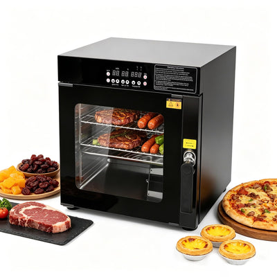 3-in-1 Indoor Electric Smoker, Countertop Smoker Oven, 500°F