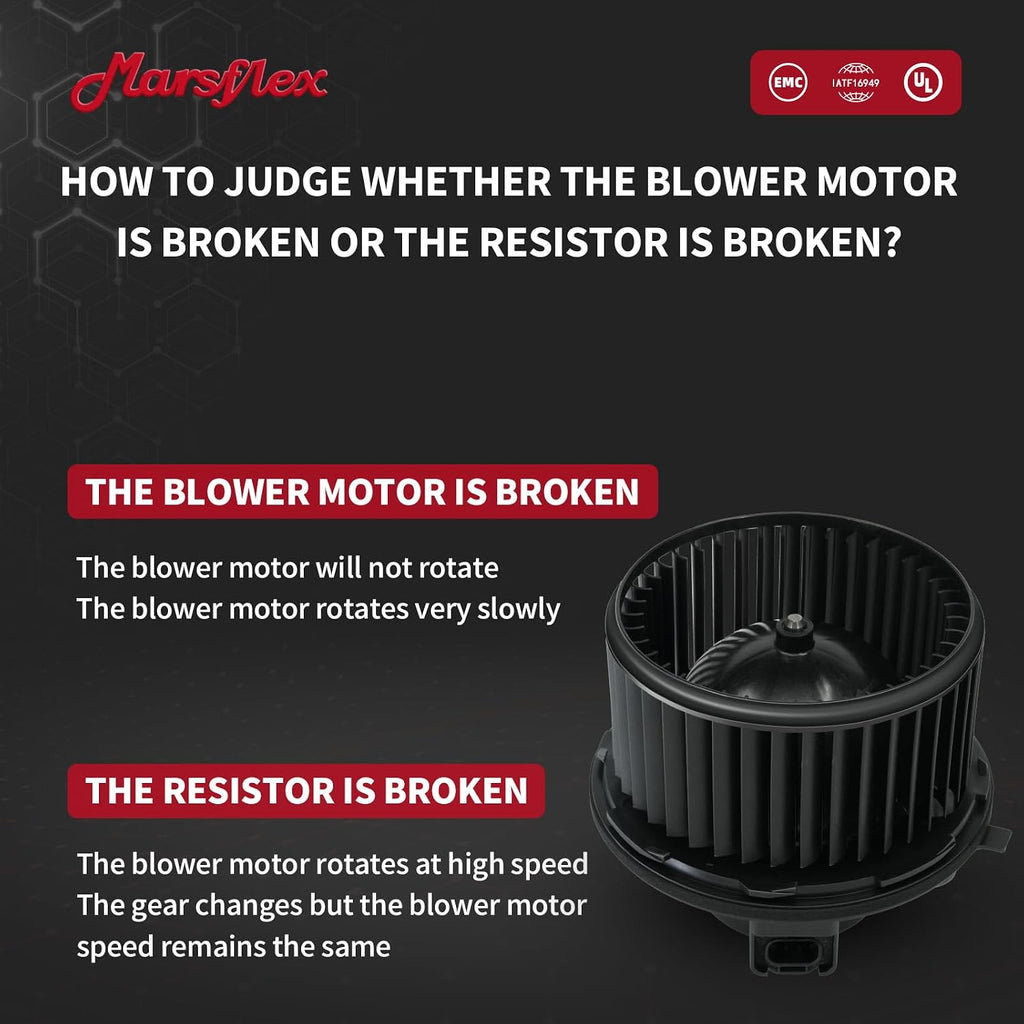 Marsflex Front Blower Motor 700191 for 2003-2011 Chevy Silverado Suburban