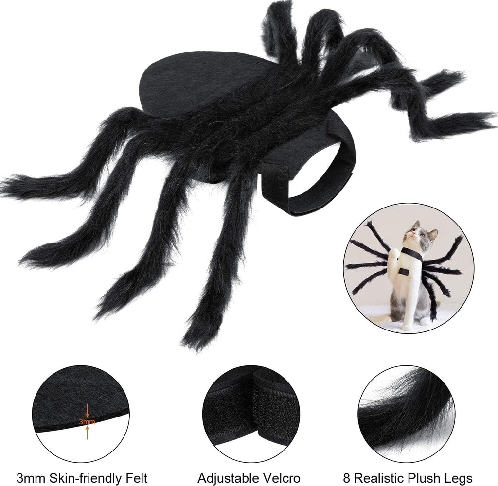 Halloween Spider Costume for Dog Cat, Halloween Pet Costume Halloween Decorations, Spider Decor Halloween Party