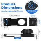 Keyless Cabinet Lock with Combination Code - 3-Digit Password