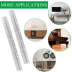 6PCS Piano Hinge 12 Inch Heavy Duty Piano Hinges 0.04" Leaf