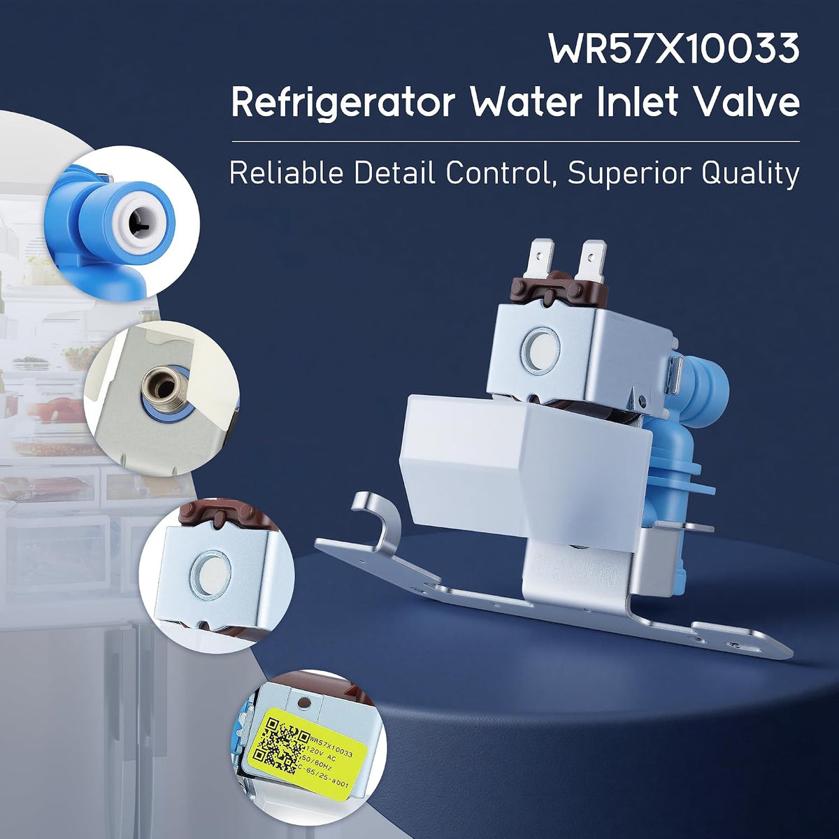 WR57X10033 Ice Maker Water Inlet Valve GE Hotpoint Kenmore Replacement