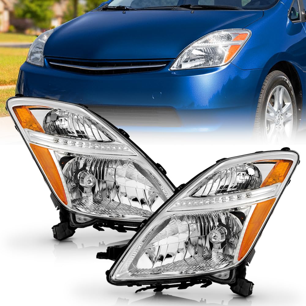 Compatible with 2006 2007 2008 2009 Toyota Prius HID/Xenon Headlights Headlamps Assembly Replacement Left+Right