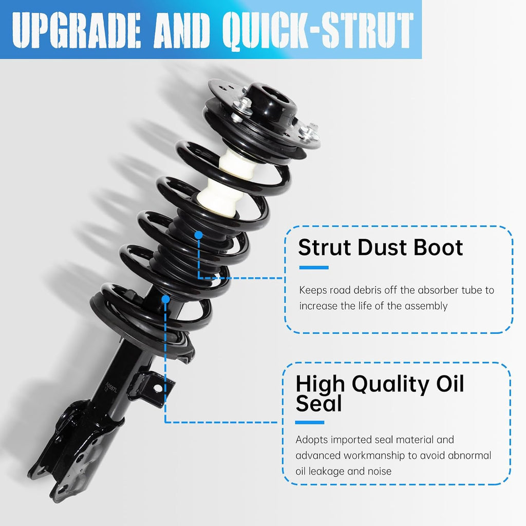 Front Pair Struts Assembly w/Coil Spring, 272526 272527