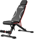 WB3 Weight Bench up to 6'5", 750LBS Capacity Adjustable Weight Bench for Workout, 27LBS Sturdy Foldable Bench Press
