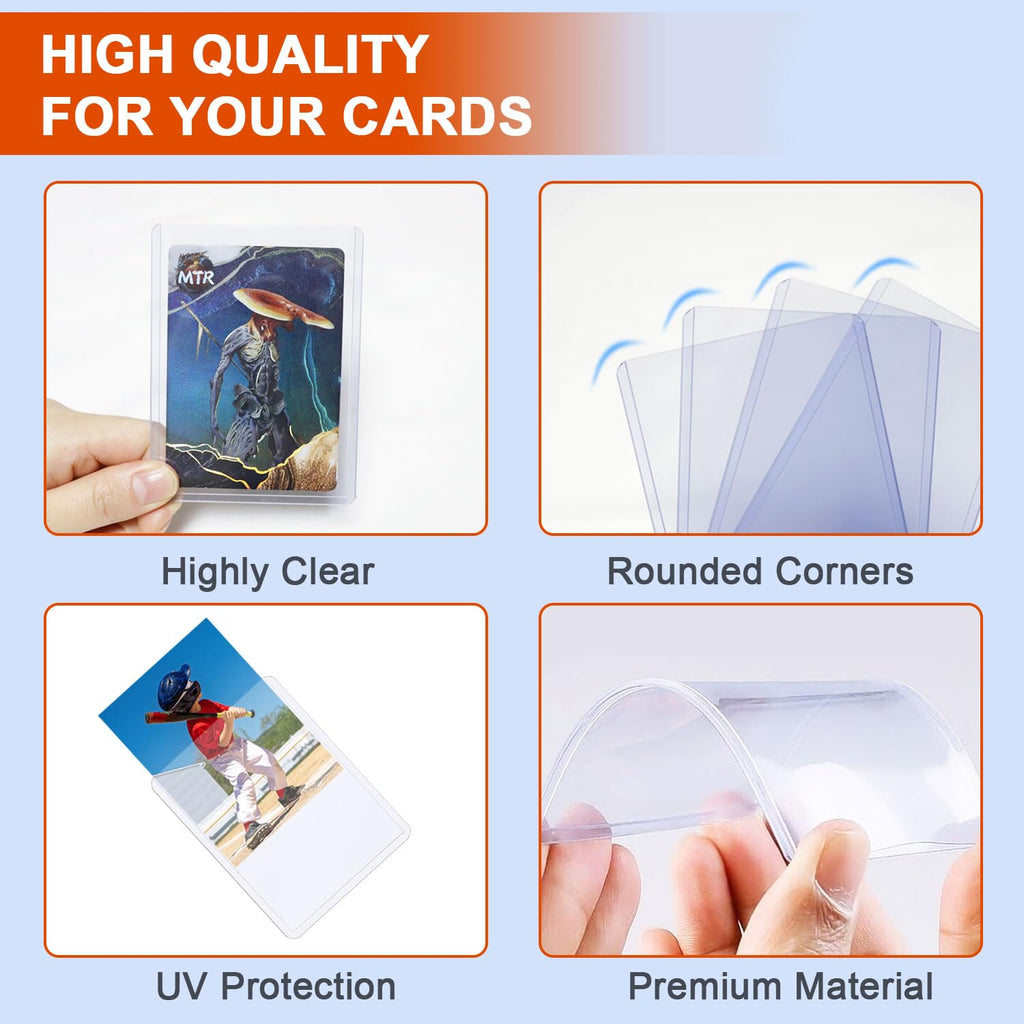 3x4 Clear Hard+Soft Card Sleeves for Various Types Cards