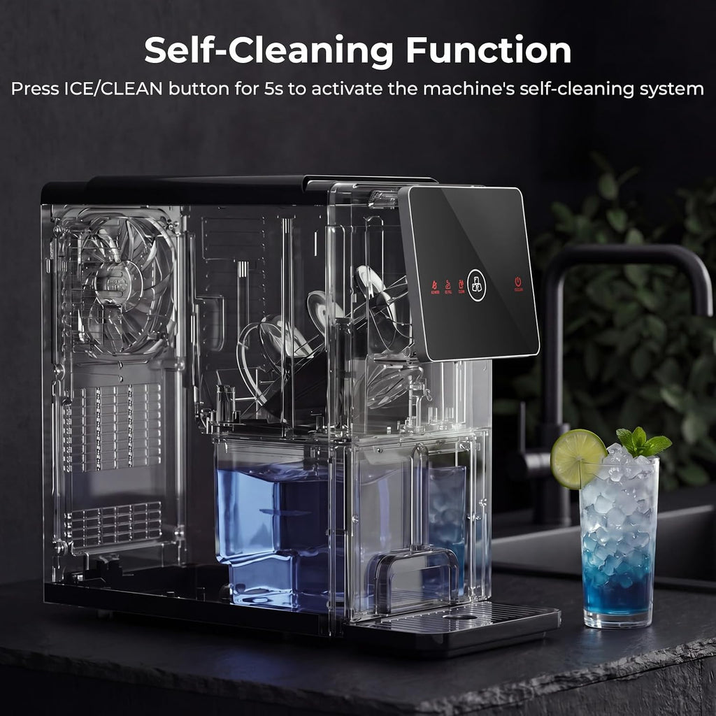 Nugget Ice Maker Countertop with Self-Dispensing, 33lbs/24H