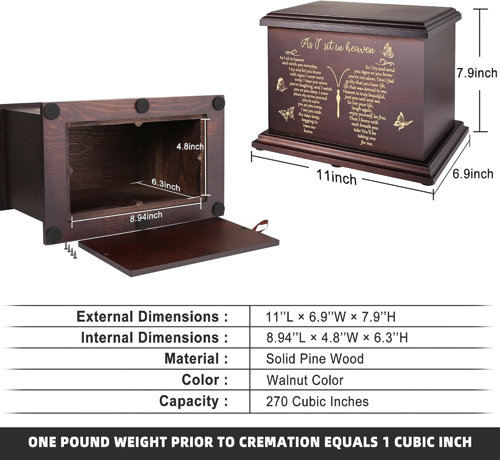 Cremation Urns for Human Ashes Adult Up to 270 LBS