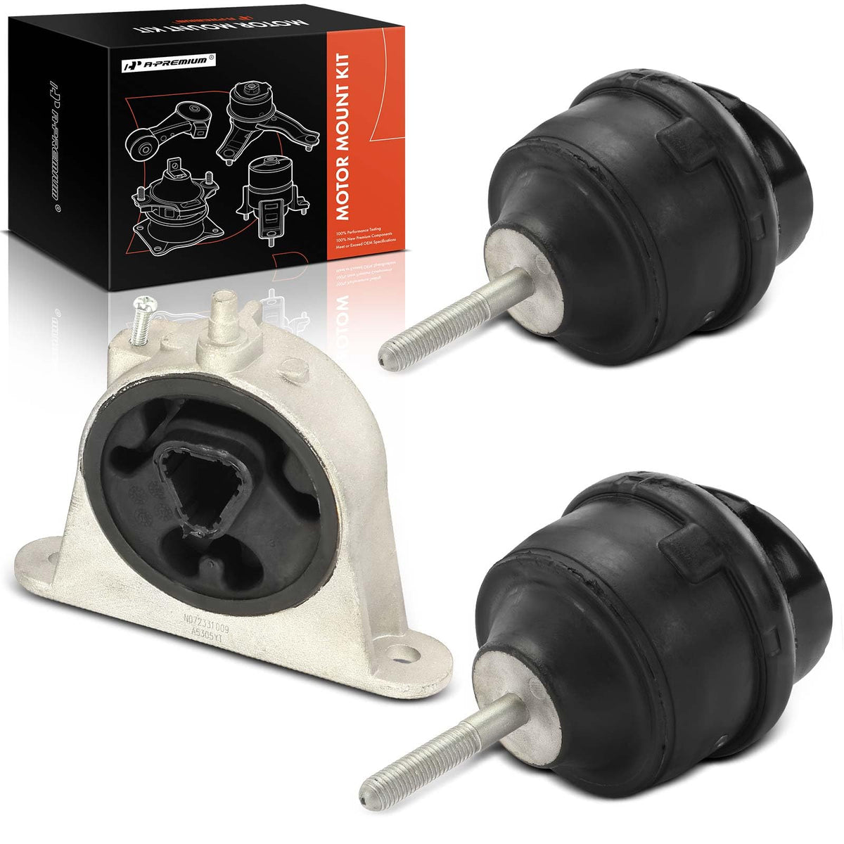 A-Premium Set of 3 Engine Motor Mount Kit Compatible with Chrysler