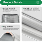 TAISHER 1Pcs Thickened Nipple Cast Pipe 2" NPT Male, 12" Length