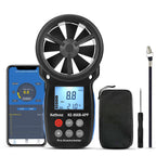 Bluetooth Anemometer Wind Speed Meter w/Data Logger, Kethvoz 866B-APP