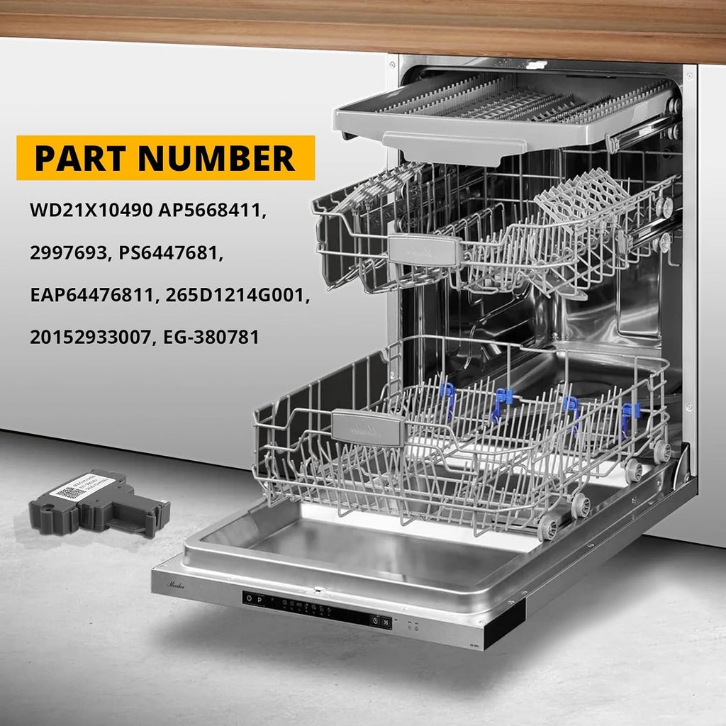 WD21X10490 Dishwasher Door Latch Replacement for GE, Hotpoint, Whirlpool, Amana - Replaces 265D1214G001, PS6447681, AP5668411, EAP64476811, 20152933007