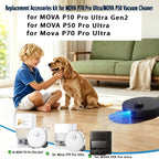 P70 Replacement Accessories Kit for Mova P70 Pro Ultra Robot Vacuum