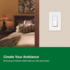 Lutron Diva LED+ Dimmer Switch, Paddle Dimmer, Single Pole/3-way