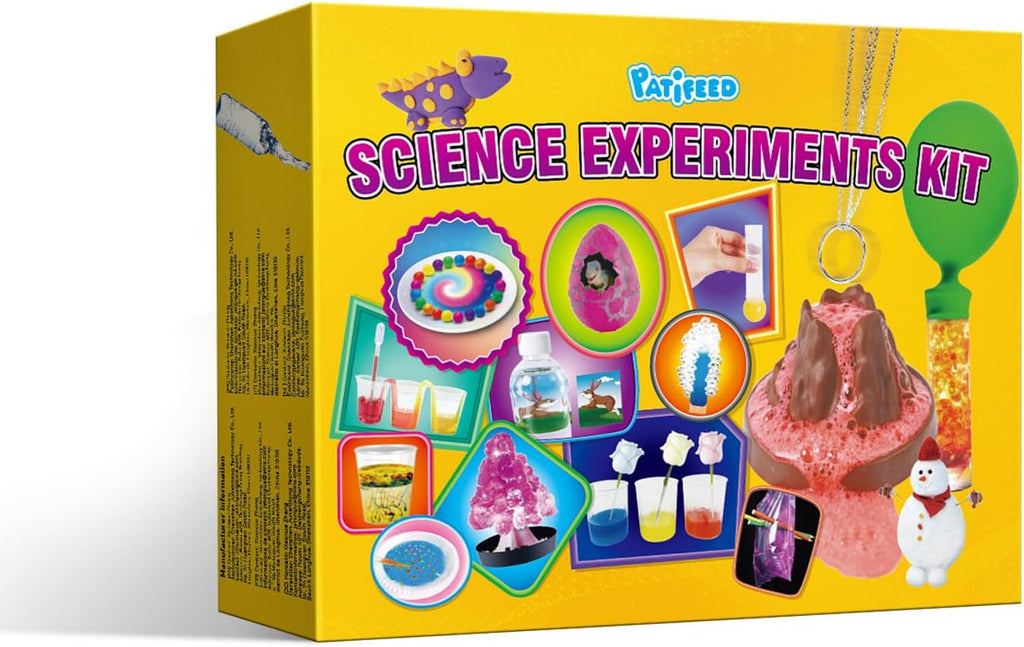50+ Lab Experiment Science Kit for Kids Chemistry Set S.T.E.M Toys | Magic, Volcano, Crystal Growing, Hands-On