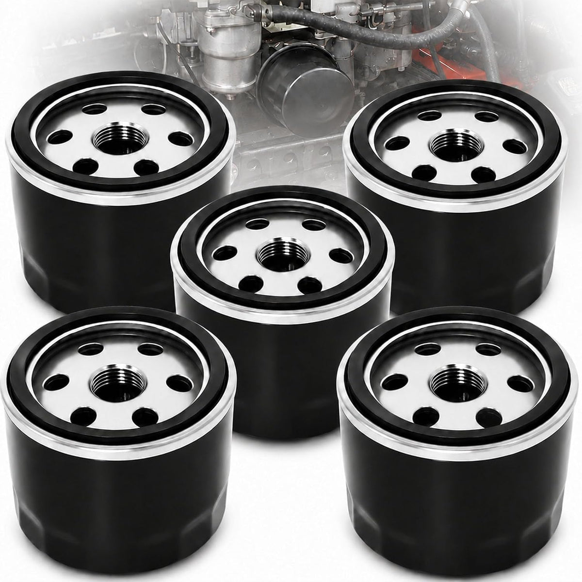 Podoy 492932 492932S 49065-0721 49065-7007 Oil Filter Replacement (5 Pack)