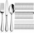 72-Piece Silverware Set for 24, Stainless Steel Flatware, Dishwasher Safe