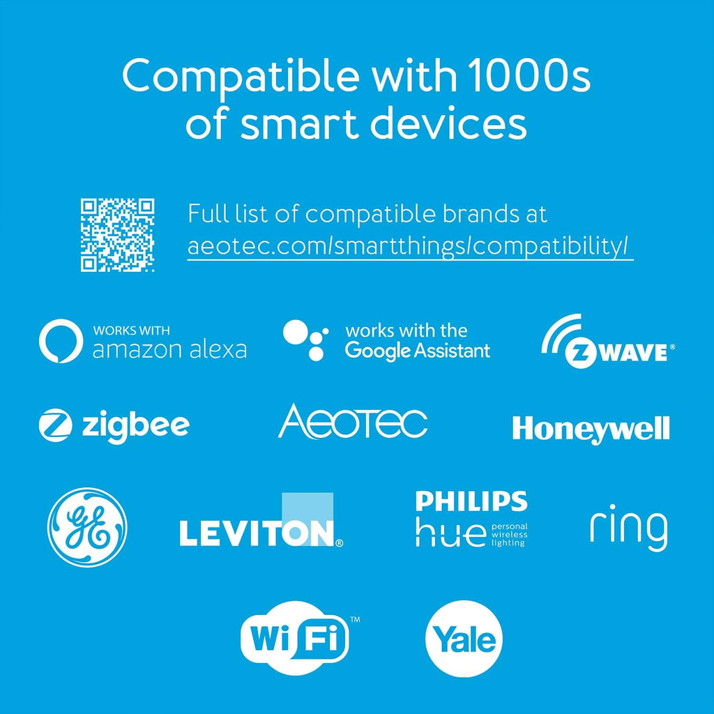 Smart Home Hub, Works as a SmartThings Hub, Z-Wave, Zigbee, Matter Gateway, Compatible with Alexa, Google Assistant