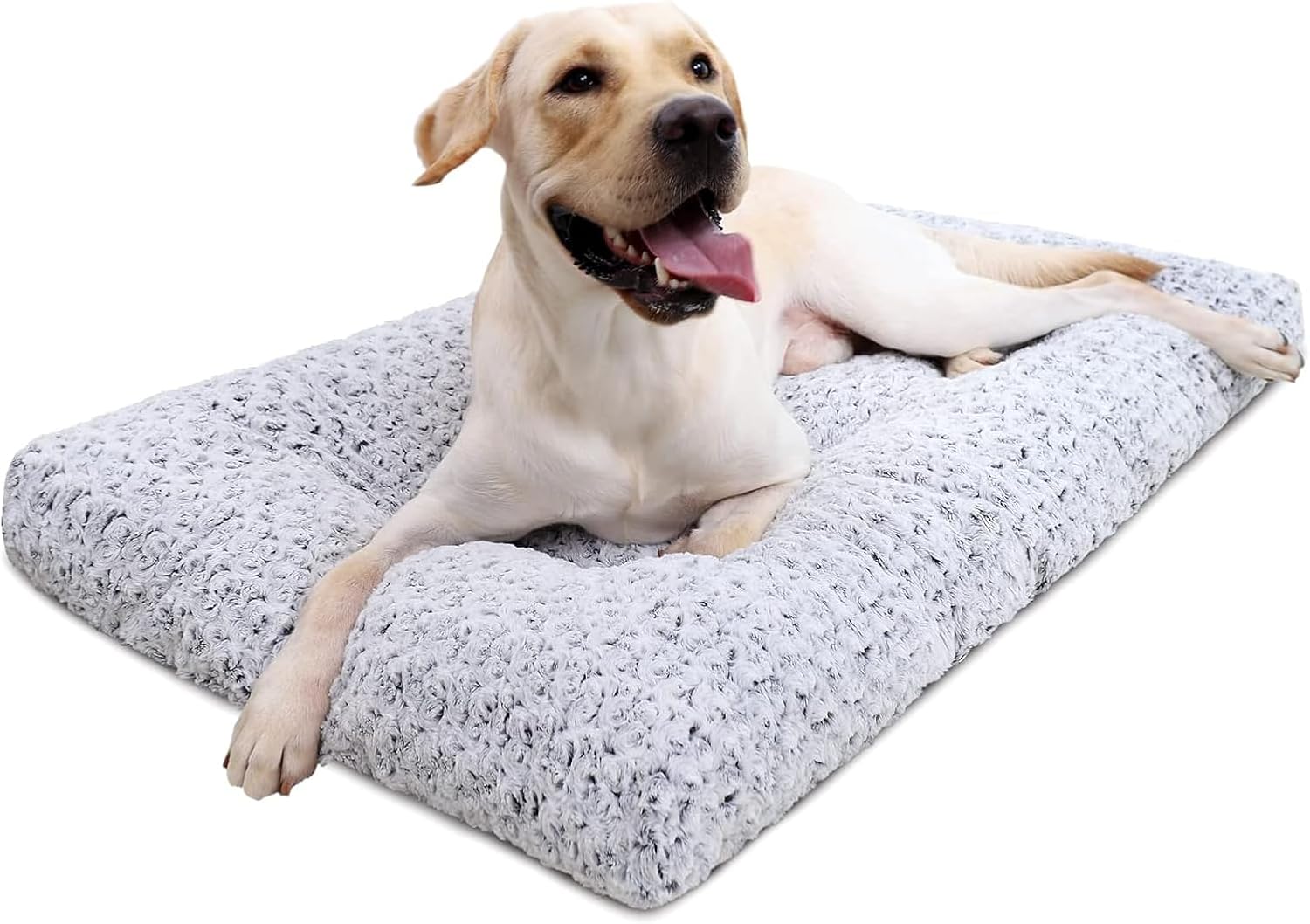 Washable Dog Bed Deluxe Plush Dog Crate Beds Comfy Kennel Pad Anti-Slip Pet Sleeping Mat for Large, Jumbo, Medium