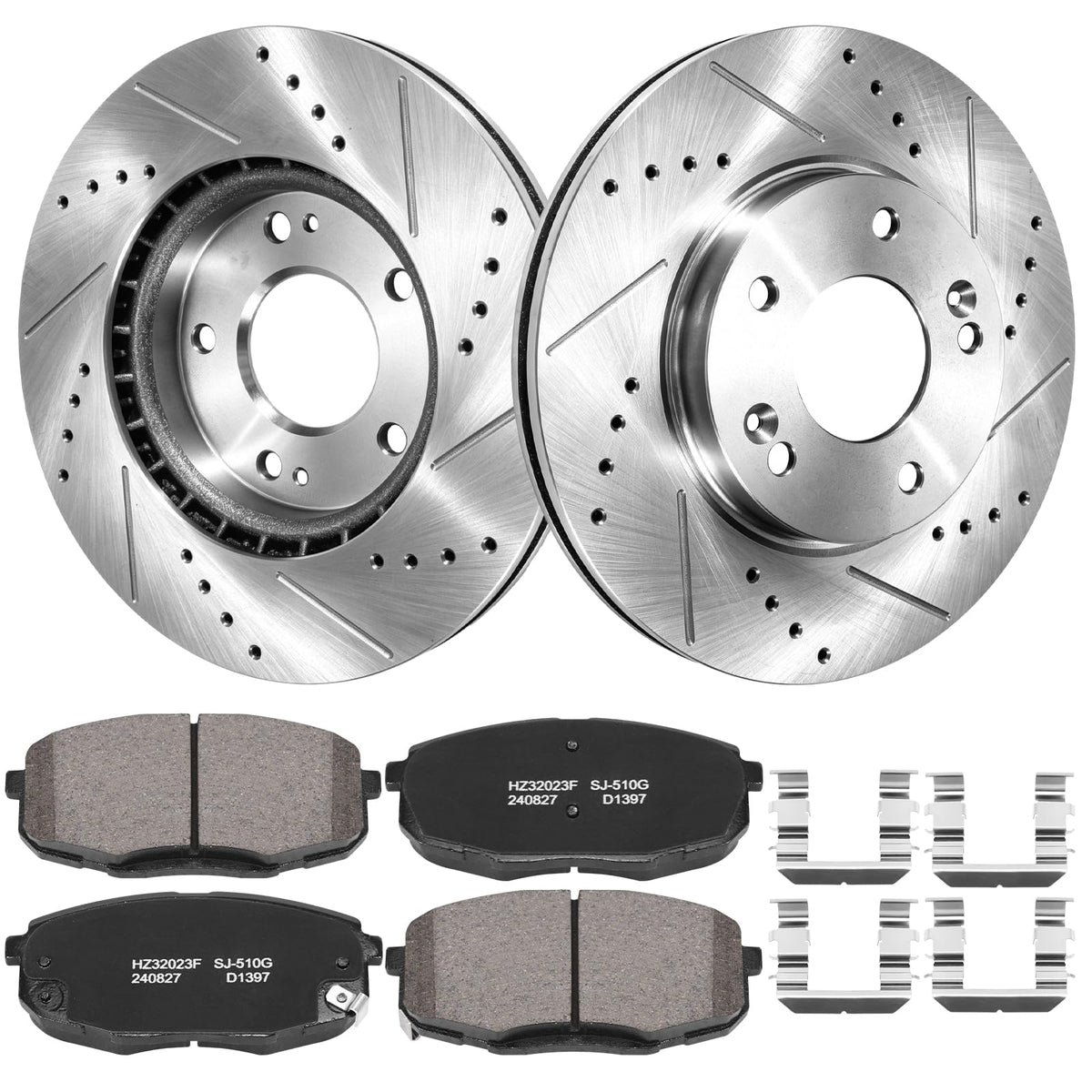 Front Brake Kit for Kia Soul 2014-2016# 31584 D1397