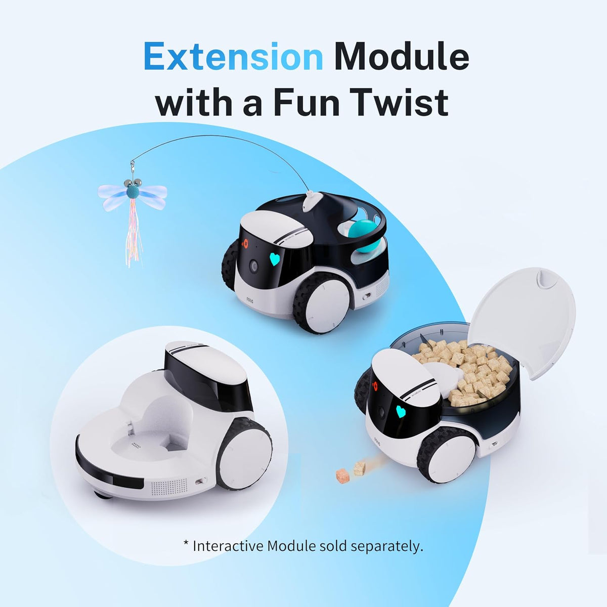 ROLA PetPal Mobile 2.5K Pet Camera Robot with Treat Dispenser
