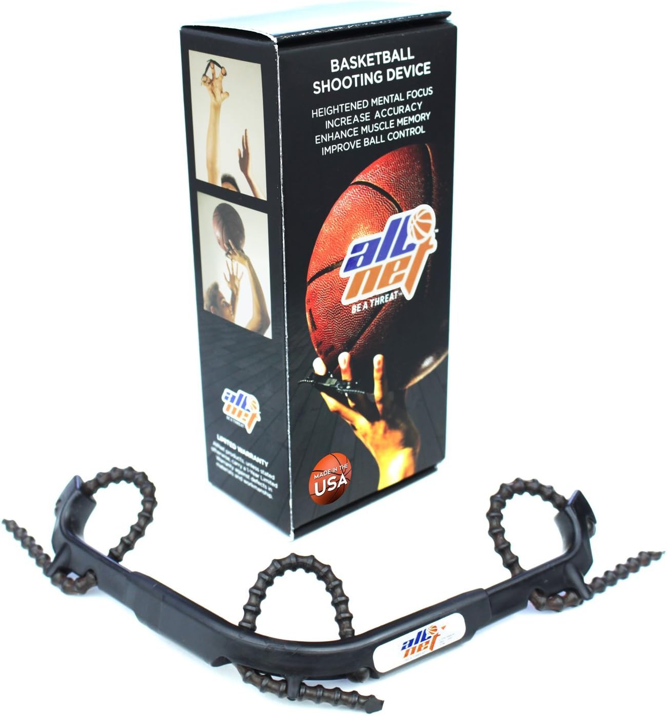 Basketball Shooting Aid Hoops Training Shooting Device, Help Improve Your Skills & Shot with Finger Trainer no Gloves