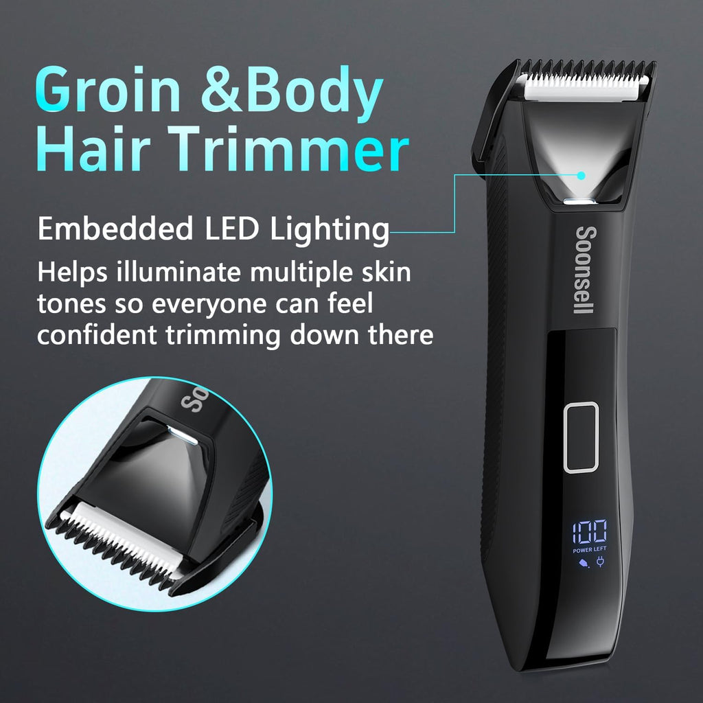 Manscape Beard Trimmer for Men,4 in 1 Men's Grooming Kit, | IPX7 Waterproof,Ball Shaver,Nose Hair Clippers,Electric