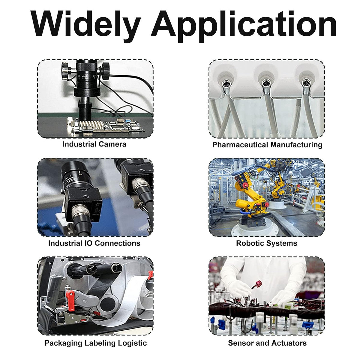 M12 5 Pin Male & Female Socket Panel Aviation Wire Connector,12mm Industrial Circular Connector, Outdoor Waterproof IP67,4 Sets
