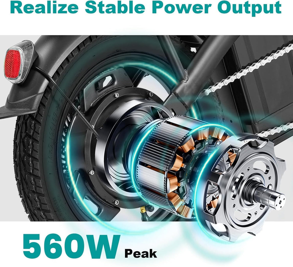 Electric Bike for Adults, 1200W Peak Motor Commuter Ebike, 20-28MPH Speed, 32 Miles Range, Removable Waterproof