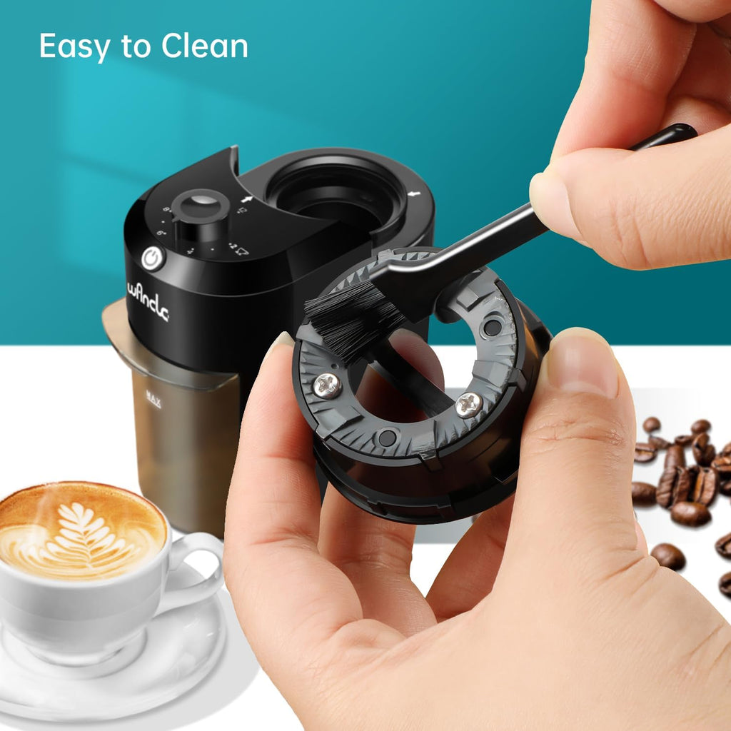 Electric Burr Coffee Grinder - Adjustable with 28 Precise Grind Settings for 12 Cups - Professional Coffee Bean