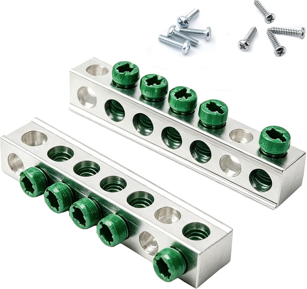 5 Terminal Ground Bar Kit for Eaton Electrical Panel 2 Pack